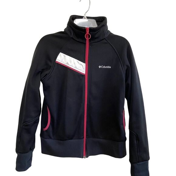 Columbia Interchange Soft Shell Jacket Black Red Size Large - Picture 6 of 13